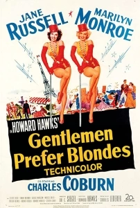 Erkekler Sarışınları Sever Sinema Filmi Gentlemen Prefer Blondes Movie