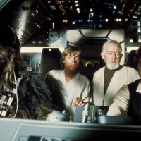  ✸ Yıldız Savaşları: Bölüm IV - Yeni Bir Umut (1977) ★ Peter Mayhew ★ Mark Hamill ★ Alec Guinness ★ Harrison Ford